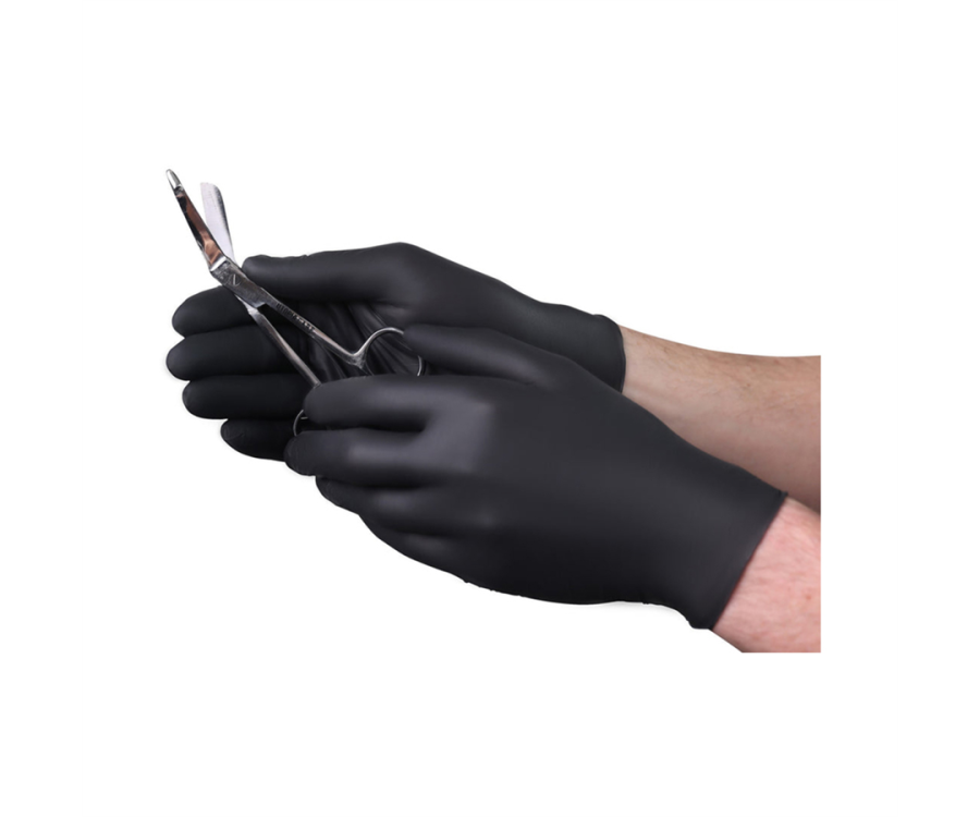 VGuard® 3.5-mil Black Nitrile Industrial Gloves (Small, 100 Gloves/Box, 10 Boxes/Case)